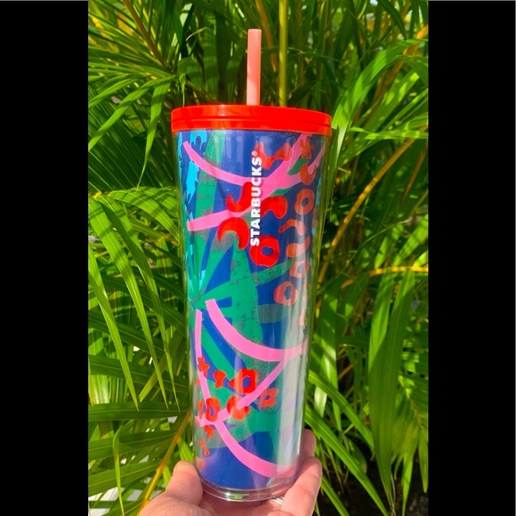 Starbucks Cheetah Animal Print Jungle Theme Fern Tumbler Cold Cup Summer 2021 - Picture 5 of 11